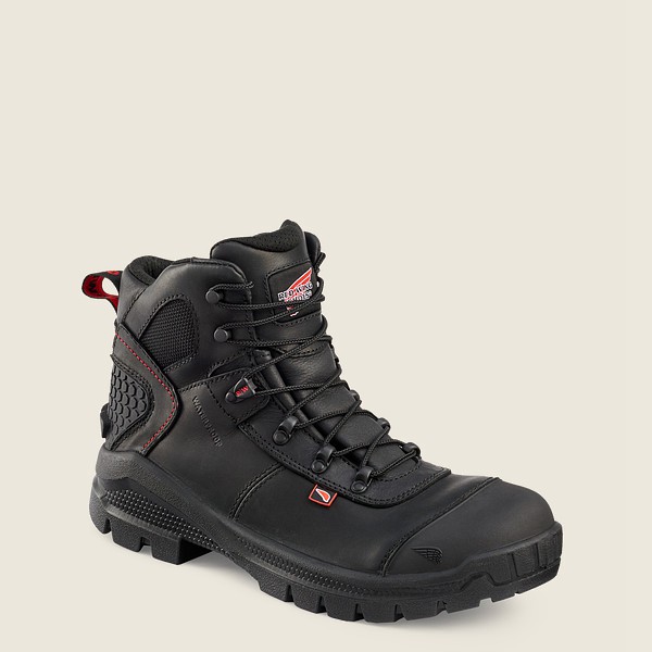 Red Wing Safety Boots Black - Mens Crv™ - 6-inch Waterproof Toe - 6972-IXSQF